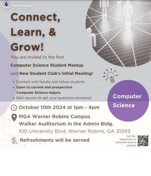 Computer Science Meetup flyer. 